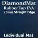 Rubber Top EVA – Straight Edge – 25mm Diamond Mat – Individual