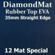 Rubber Top EVA – Straight Edge – 35mm Diamond Mat –6 Mat Special