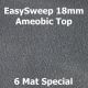 18mm EasySweep Rubber Stable Mats – Ameobic Top – 6 Mat Special - FREE SHIPPING